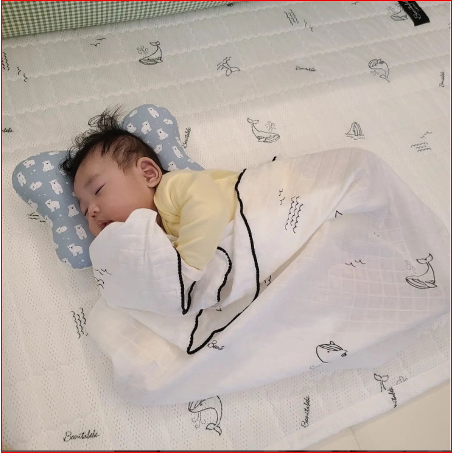 Chăn/ Mền Hè 2 lớp vải Loe mỏng nhẹ thông thoáng cho bé nhập khẩu Bonitabebe HQ