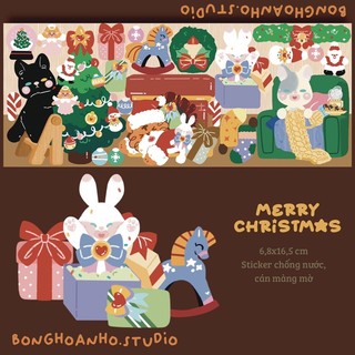 Bonghoanho_studio | Sticker giáng sinh | Nhãn dán chủ đề đêm giáng sinh