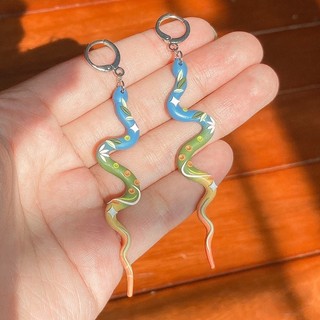 Khuyên tai đất sét nung Polymer Clay (Snake)