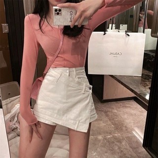 Quần giả váy kaki chéo tà dễ phối đồ top1