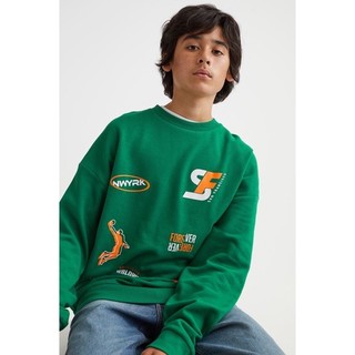 Áo nỉ Boy bé trai cổ tròn AWESOME ATHLETICS của H&M - Nhật