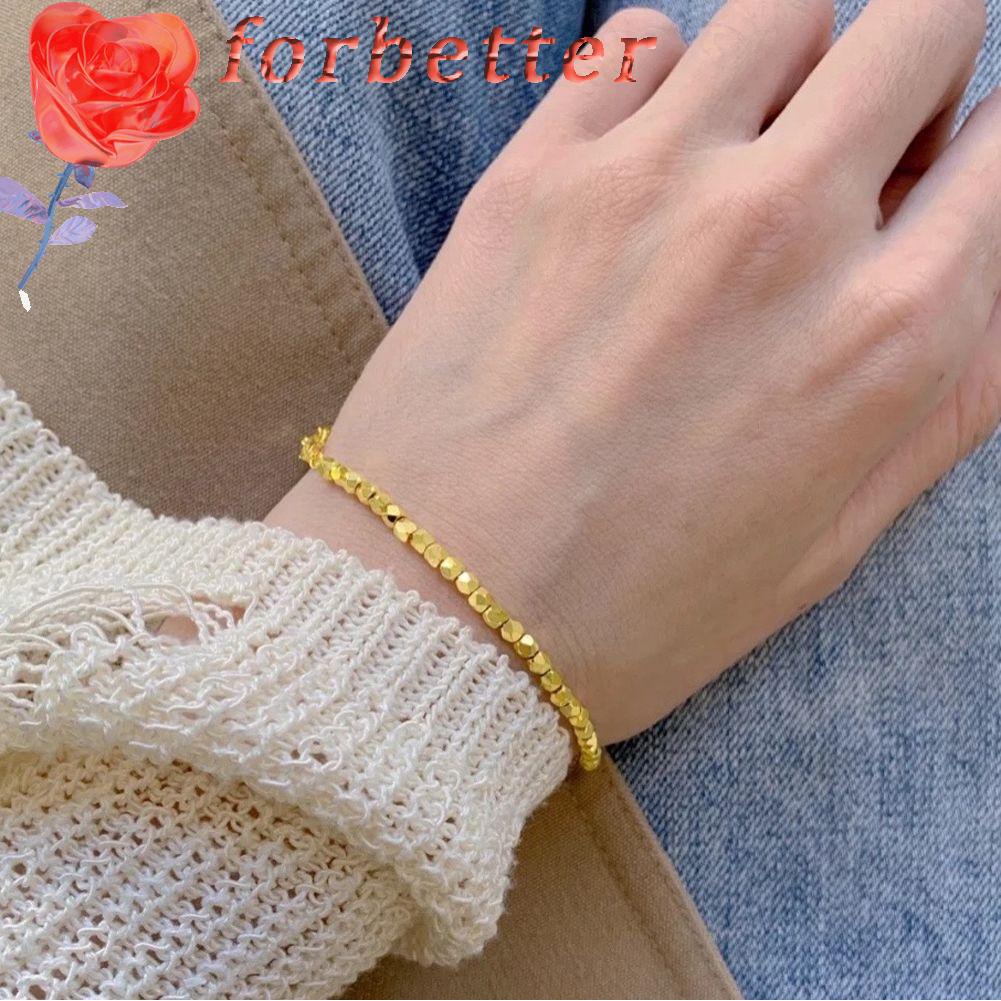 Vòng Tay Chuỗi Hạt Hình Khối Vuông Thời Trang Dành Cho Nữ|Vòng Tay Nữ Màu Sắc Phong Cách Hàn Quốc