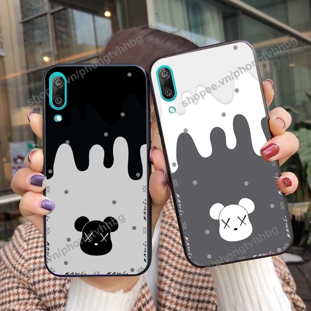 Ốp lưng Huawei Y7 Pro 2019 BEARBRICK, KAWS ngầu cute siêu bền