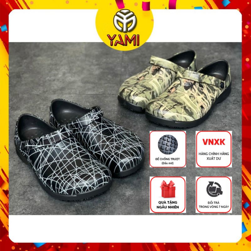 Dép Sục Thời Trang Cặp Đôi Unisex, Xăng Đan Nhựa Bít Đầu, Dép Đi Mưa, Giày Đầu Bếp, Hàng VNXK Chính Hãng Xuất Dư