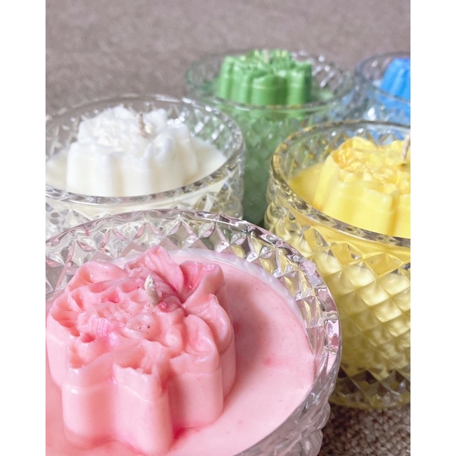 Nến Liên Hoa Ngũ Sắc ( set 5 ly - 5 màu )