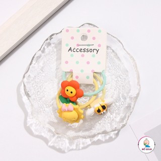 Set 3 Dây Cột Tóc Thú Nhiều Mẫu Cho Bé