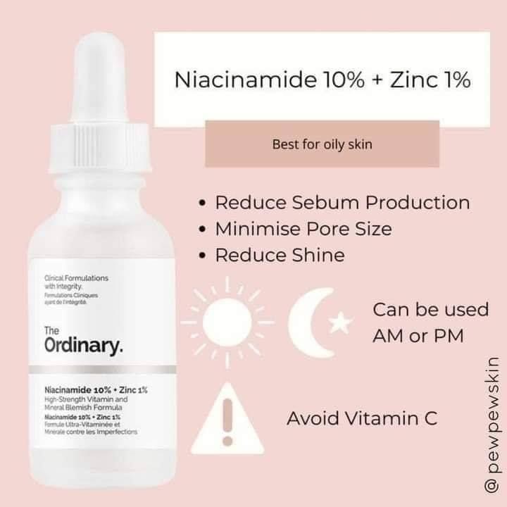 Serum The Ordinary Niacinamide 10% + Zinc 1% 30ml