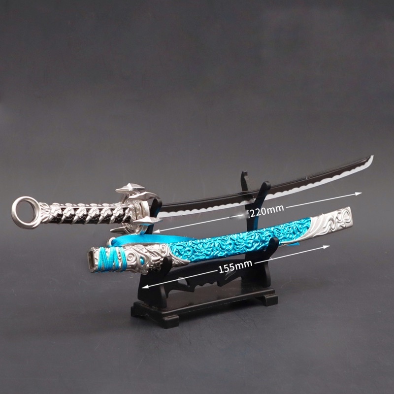 Mô hình Kiếm Rồng Xanh Naraka Bladepoint Dài 22cm Kim Loại Cao Cấp Mô hình trưng bày trang trí siêu đẹp mô hình game