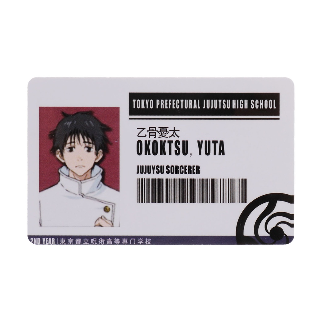 Bộ Thẻ Tên Bằng Nhựa PVC Hình YUJI Megumi Gojo Yuta Anime Jujutsu Kaisen Cho Người Hâm Mộ