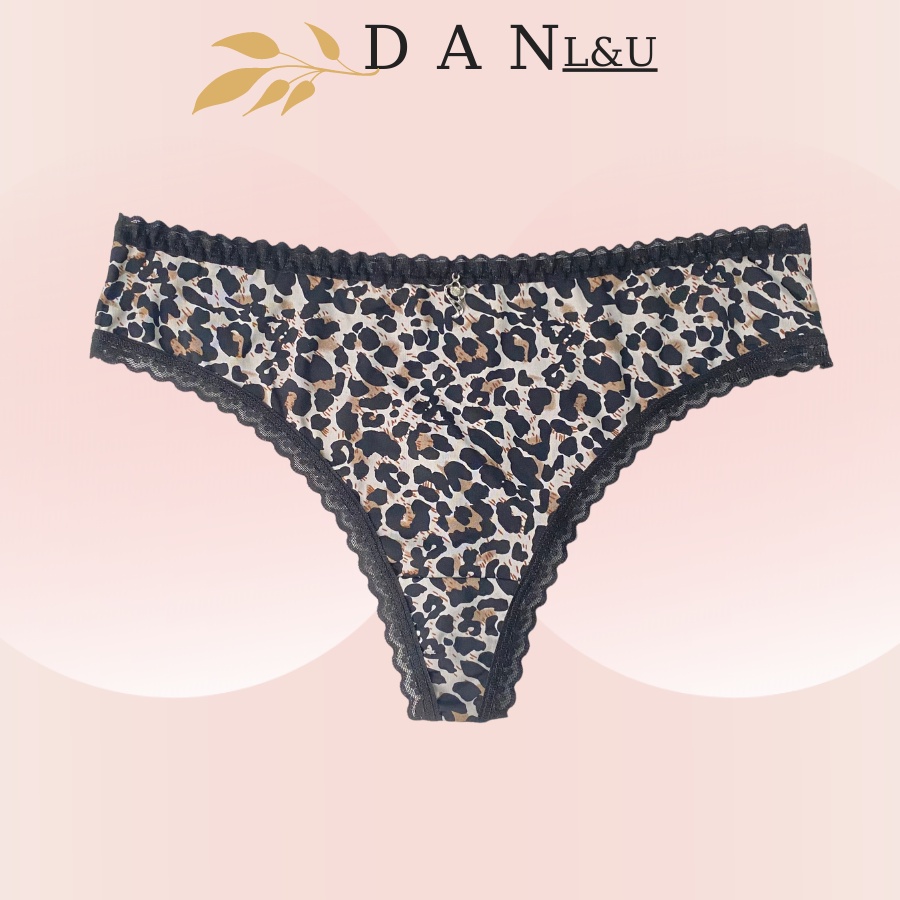 Quần Lót Su Lọt Khe Họa Tiết Da Beo Gợi Cảm Sexy DAN L&amp;U 6032