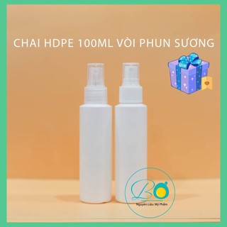 Chai 100ml hdpe vai ngang vòi phun sương