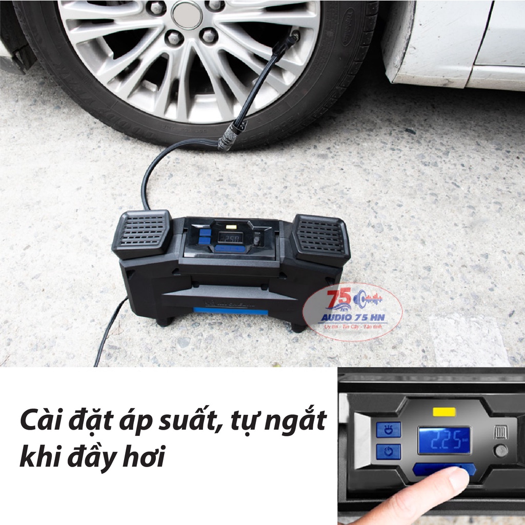 Máy Bơm Lốp Xe Ô Tô MICHELIN 12314 Kĩ Thuật Số 2 Piston Cao Cấp