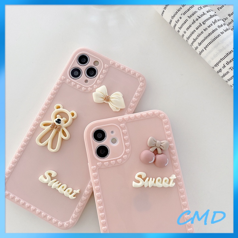 Ốp Điện Thoại Hình Gấu Cho iphone 6/6plus/6s/6splus/7/7plus/8/8plus/X/XS/XR/XSMAX/11/12/13/pro/max/plus/promax/-053