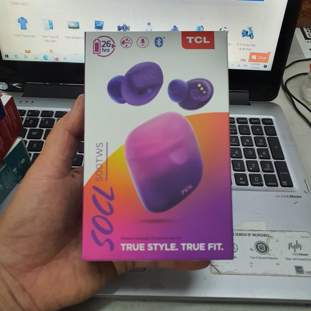 Tai Nghe Bluetooth TCL SOCL500TWS Chính Hãng, Hàng Xuất Mỹ, Kháng Nước, Bass To, Thiết Kế Trẻ Trung, Giá Rẻ