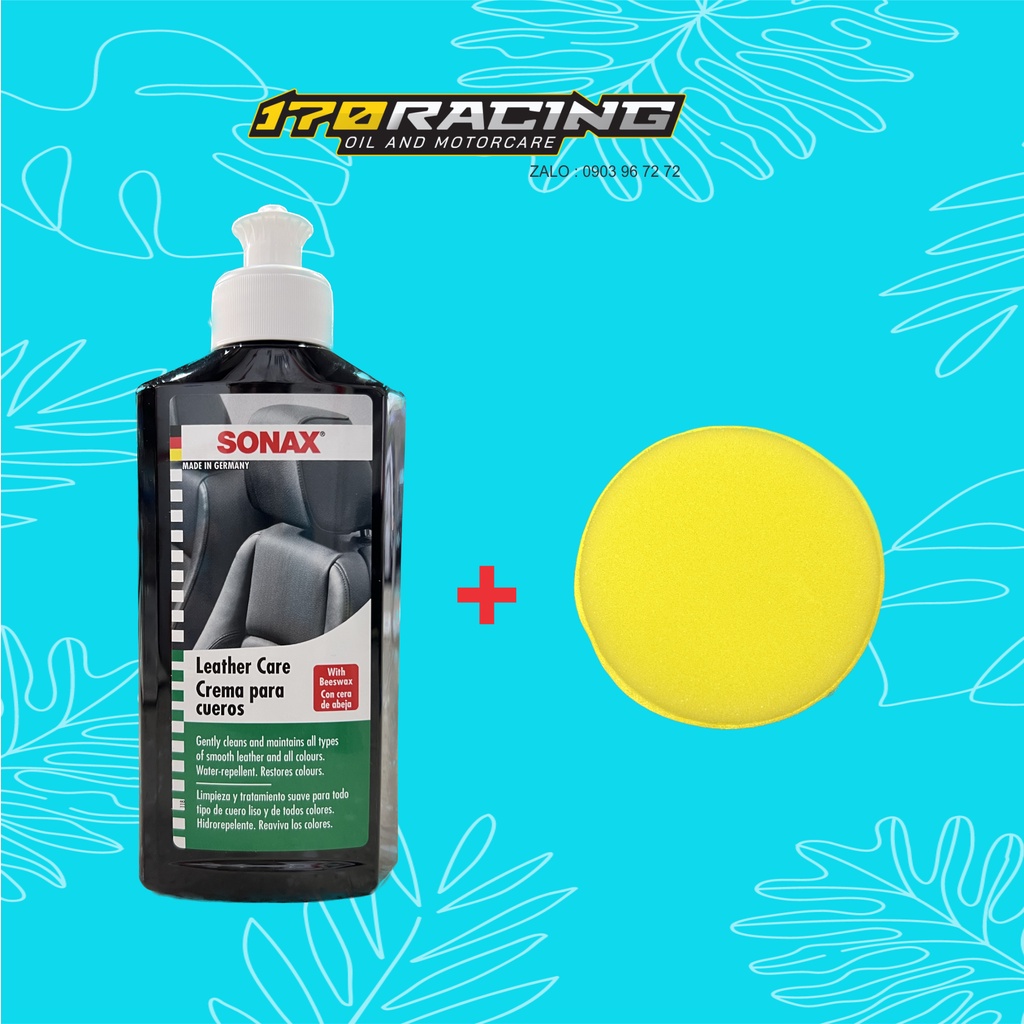 Combo - Kem bảo dưỡng da cao cấp nhập khẩu từ Đức Sonax Leather Care 250ml - Hàng Chính Hãng Đức