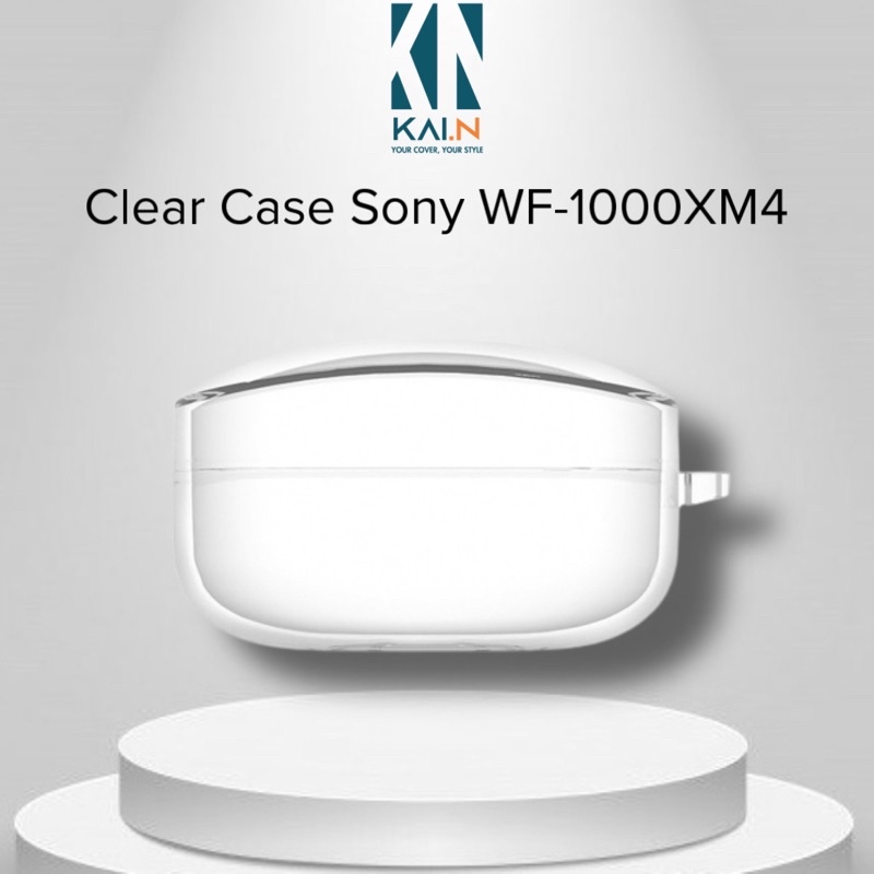 Ốp bảo vệ Case Kai Protective Silicon TPU Trong Suốt dành cho Sony WF-1000XM4 - Kèm Móc Treo