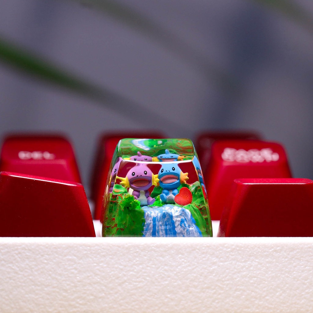 Keycap POKEMON mukip, keycap lẻ cho bàn phím cơ, keycap artisan, SA profile, phù hợp với mọi bàn phím cơ tiêu chuẩn