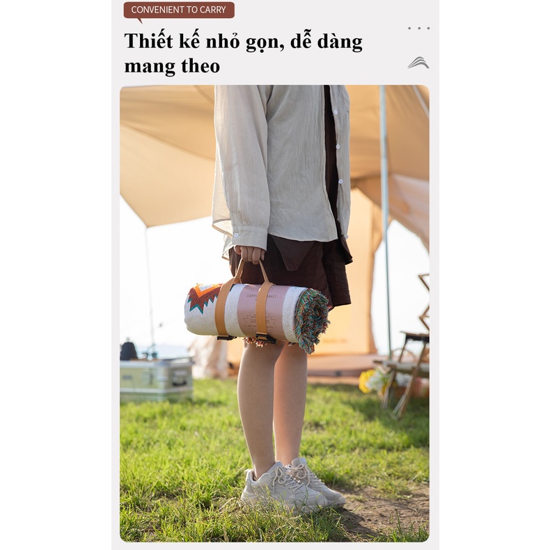 Chăn dã ngoại cắm trại BSW-CL037 - KT: 130*160cm