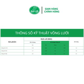 VÕNG LƯỚI DUY LỢI ( không bao gồm khung )