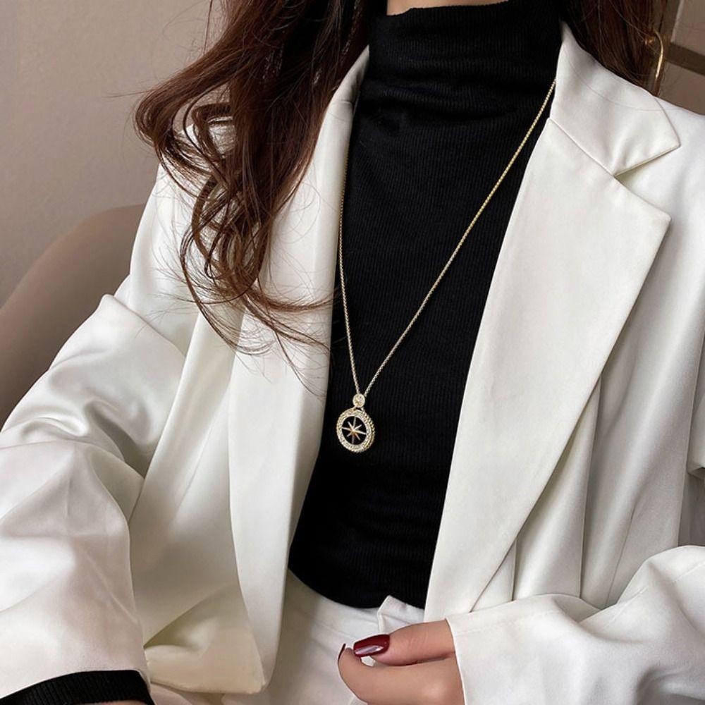 ANEMONE Vòng Cổ Choker Mặt Ngôi Sao Ngọt Ngào Thanh Lịch Phong Cách Hàn Quốc Cho Nữ