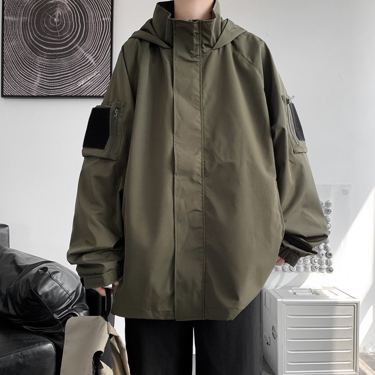 Áo khoác unisex thu đông thời trang có túi hai bên tay