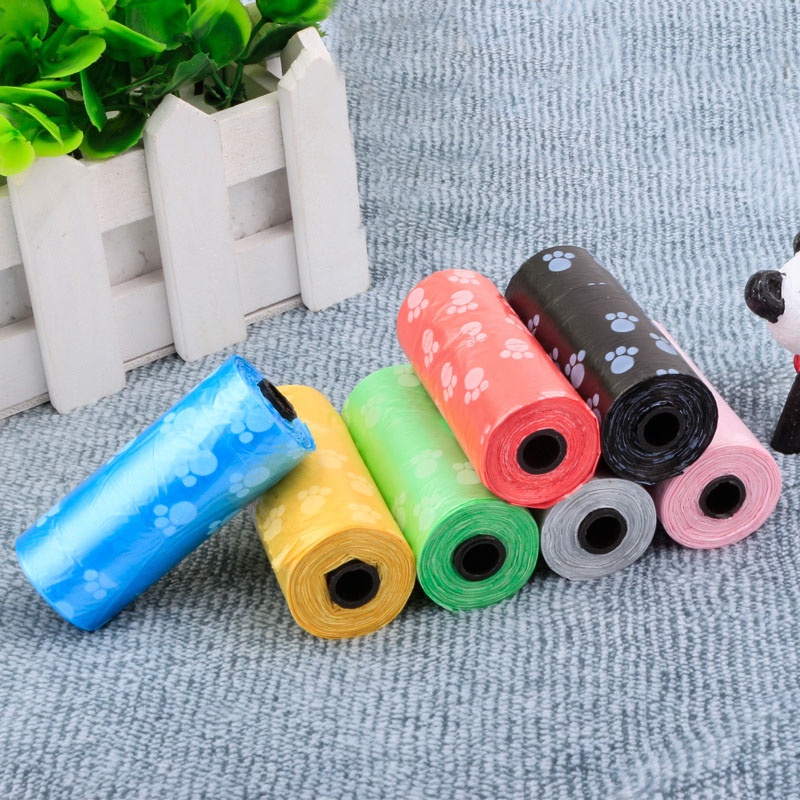 15 / 5 Cuộn Túi Đựng Rác Nhiều Màu Sắc Thân Thiện Với Môi Trường Tiện Dụng