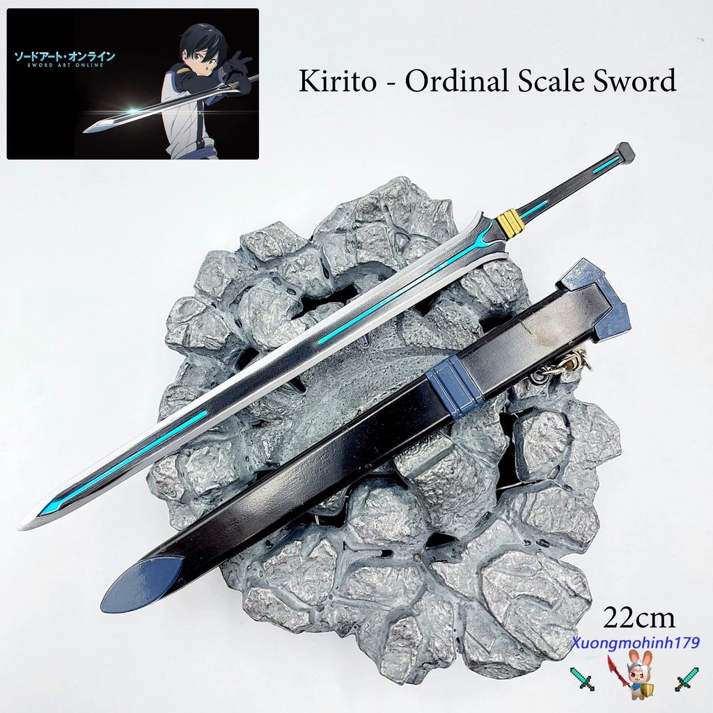 Mô hình sưu tầm Sword Art Online Kirito Ordinal Scale kiếm