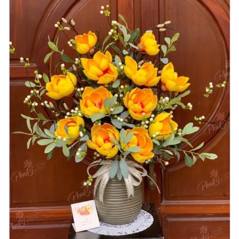 Hoa Mộc lan 3 bông mầm cổ loại 1 đẹp , phù hợp trang trí mọi không gian nhà cửa