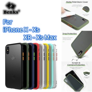Ốp lưng iphone x - xs - xs max benks magic smooth lưng cứng viền dẻo chính hãng