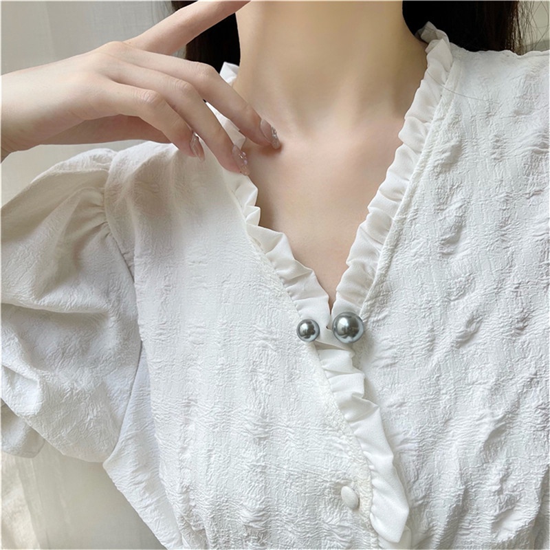 Ghim Cài Áo Đính Ngọc Trai Thiết Kế Tinh Tế Thời Trang Cho Nữ