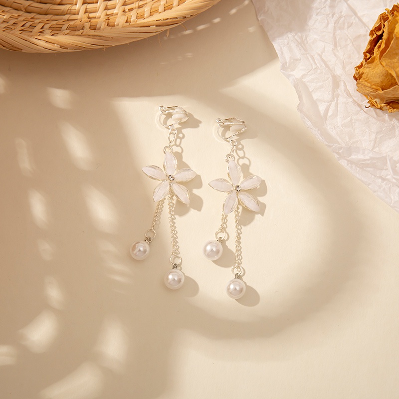 Bông Tai Thời Trang Đính Ngọc Trai Bạc 925