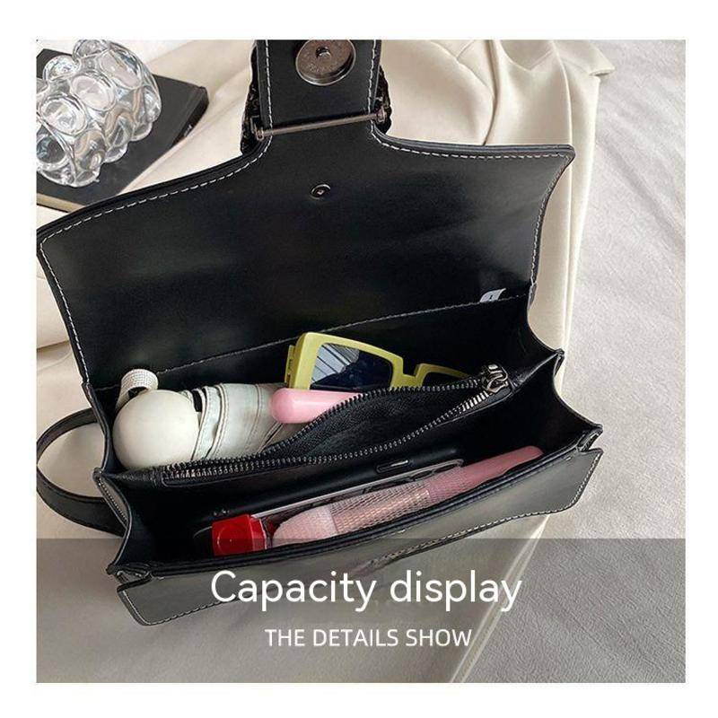 Túi Xách Đeo Vai Phối Dây Xích Thời Trang Thu Đông 2022 Dành Cho Nữ