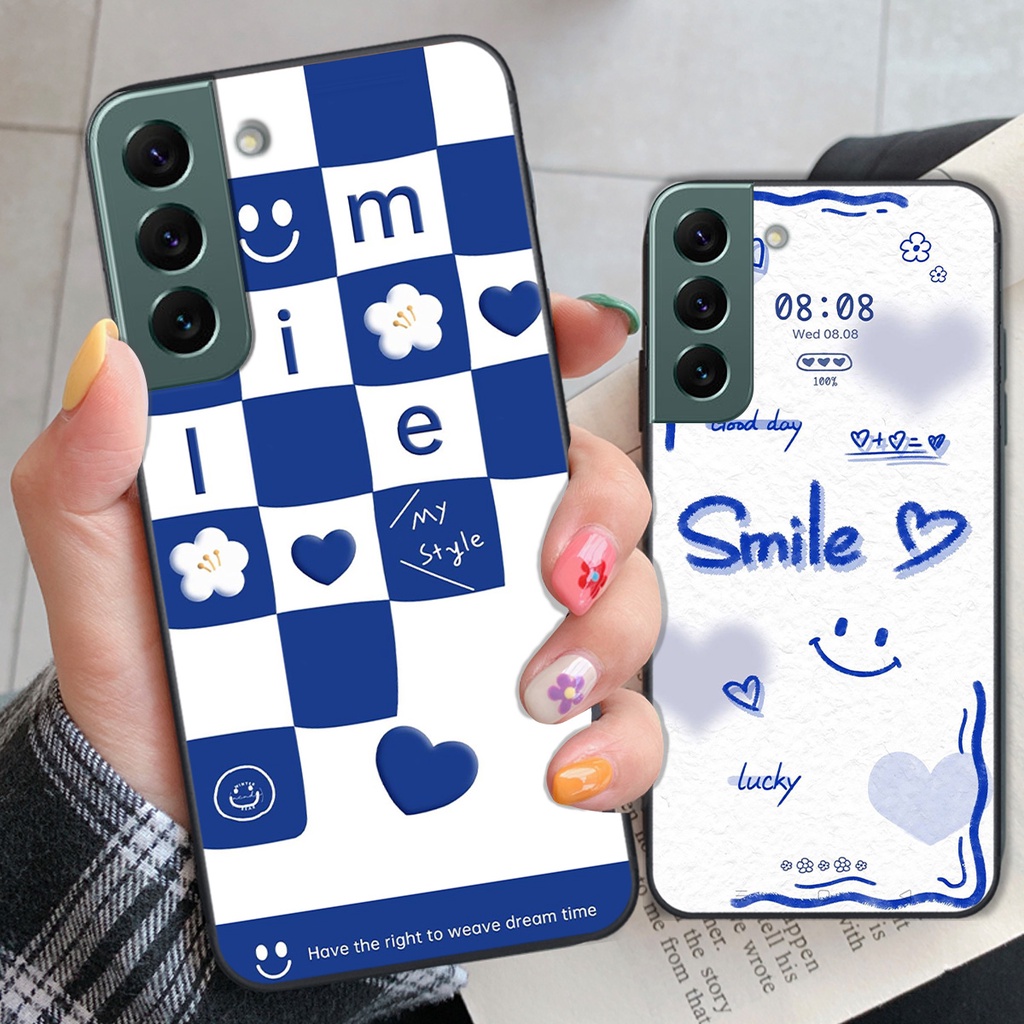 Ốp Samsung S22 / S22 Plus / S22 Ultra / S22+ in hình gấu vịt caro nhiều màu sắc ngộ nghĩnh dễ thương