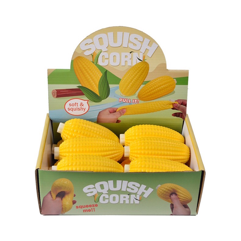 Squishy hình BẮP NGÔ CHÍN VÀNG đồ chơi slime slam