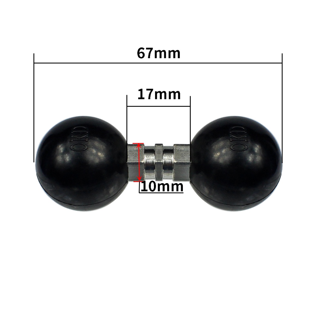 Bộ Chuyển Đổi Đầu Bi Kép 25mm Sang 15mm 17mm 25mm Cho Garmin GPS / Điện Thoại / Xe Hơi