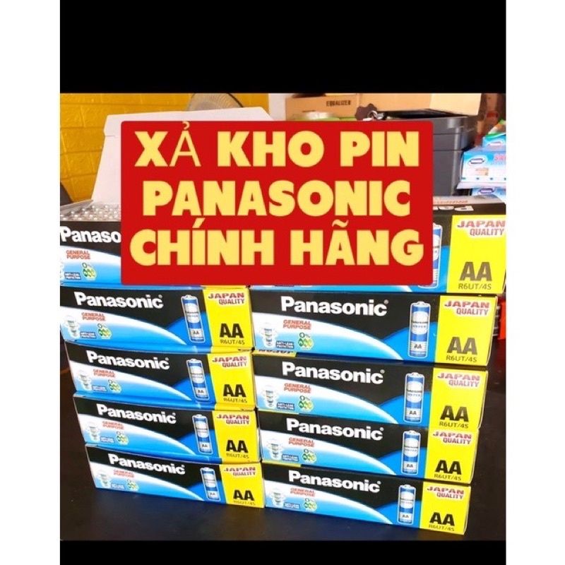 1 ĐÔI PIN PANASONIC chính hãng R6DT/4S hàng nhập khẩu indonesia, pin khô HÀNG CHẤT LƯỢNG CAO