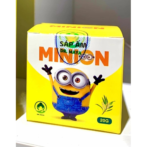 Combo dầu húng chanh Minion Plus 30ml bản mới + Sáp ấm Minion 20gram tăng đề kháng cho bé