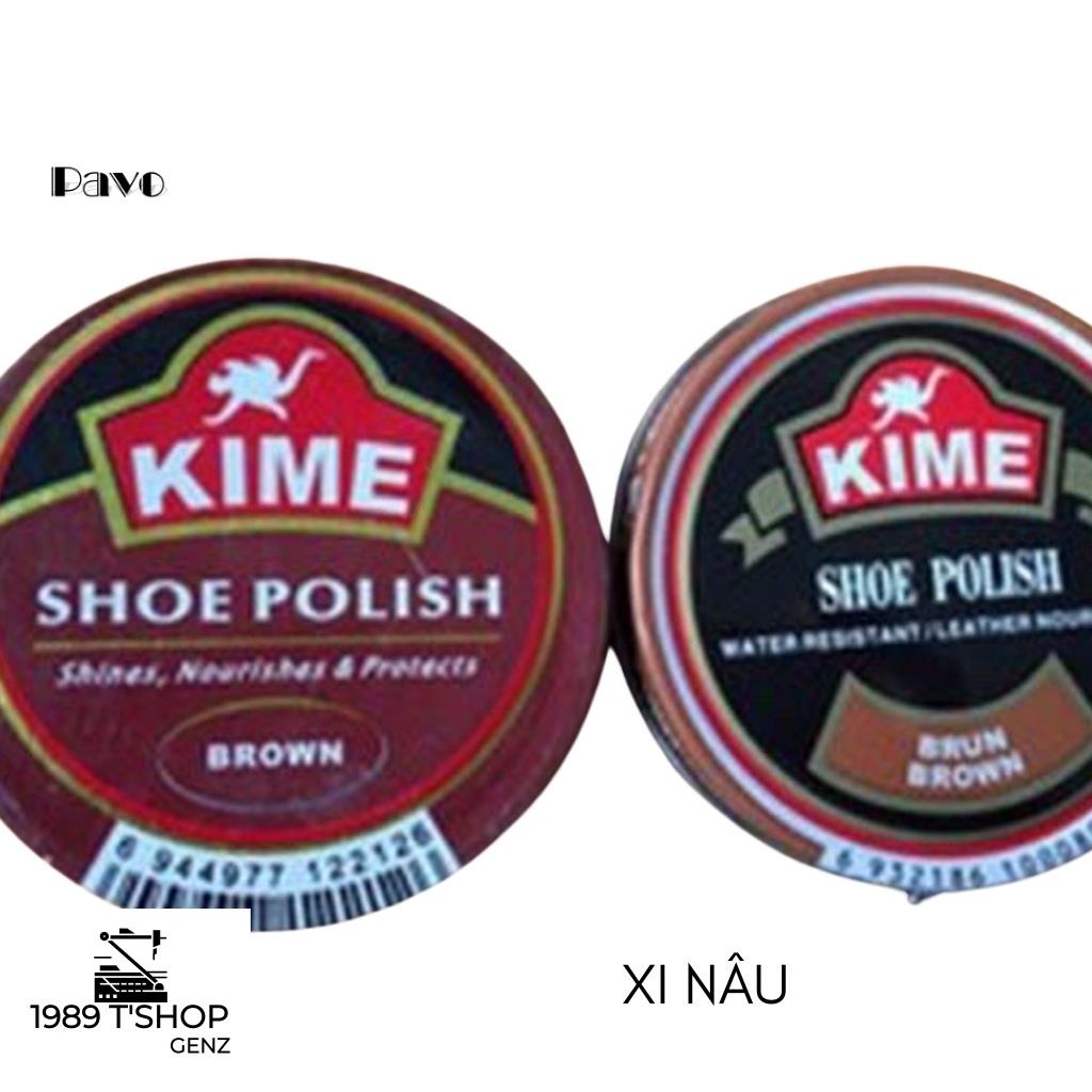 Xi đánh giày Thái KIWE KIME,xi sáp đánh dây lưng,túi,ví da chính hãng màu đen, nâu