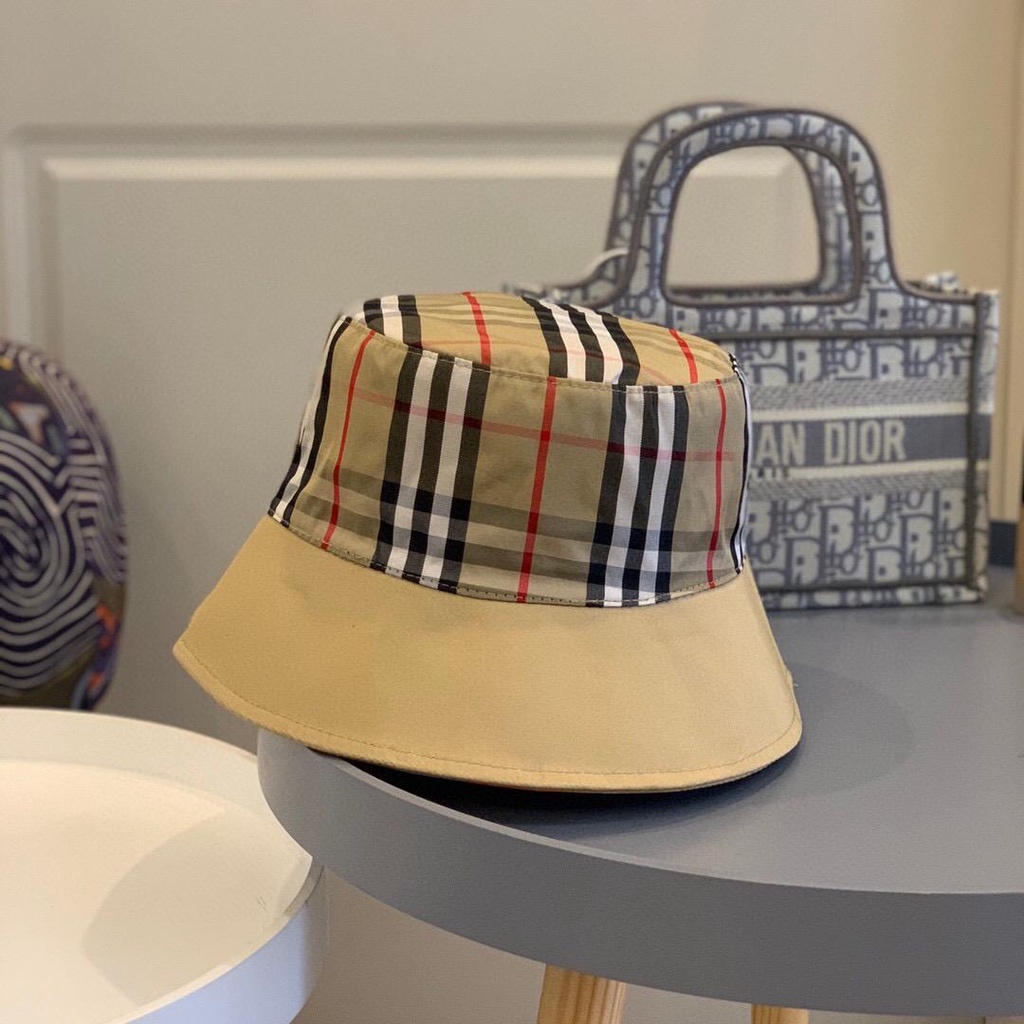 Nón Bucket Thêu Chữ burberry Phong Cách Châu Âu Thời Trang Mới 2023 Cho Nữ