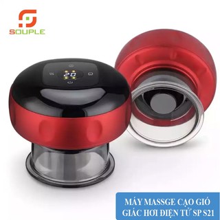 Máy giác hơi cạo gió làm ấm tử cung pin sạc souple lưu thông khí huyết toàn thân.