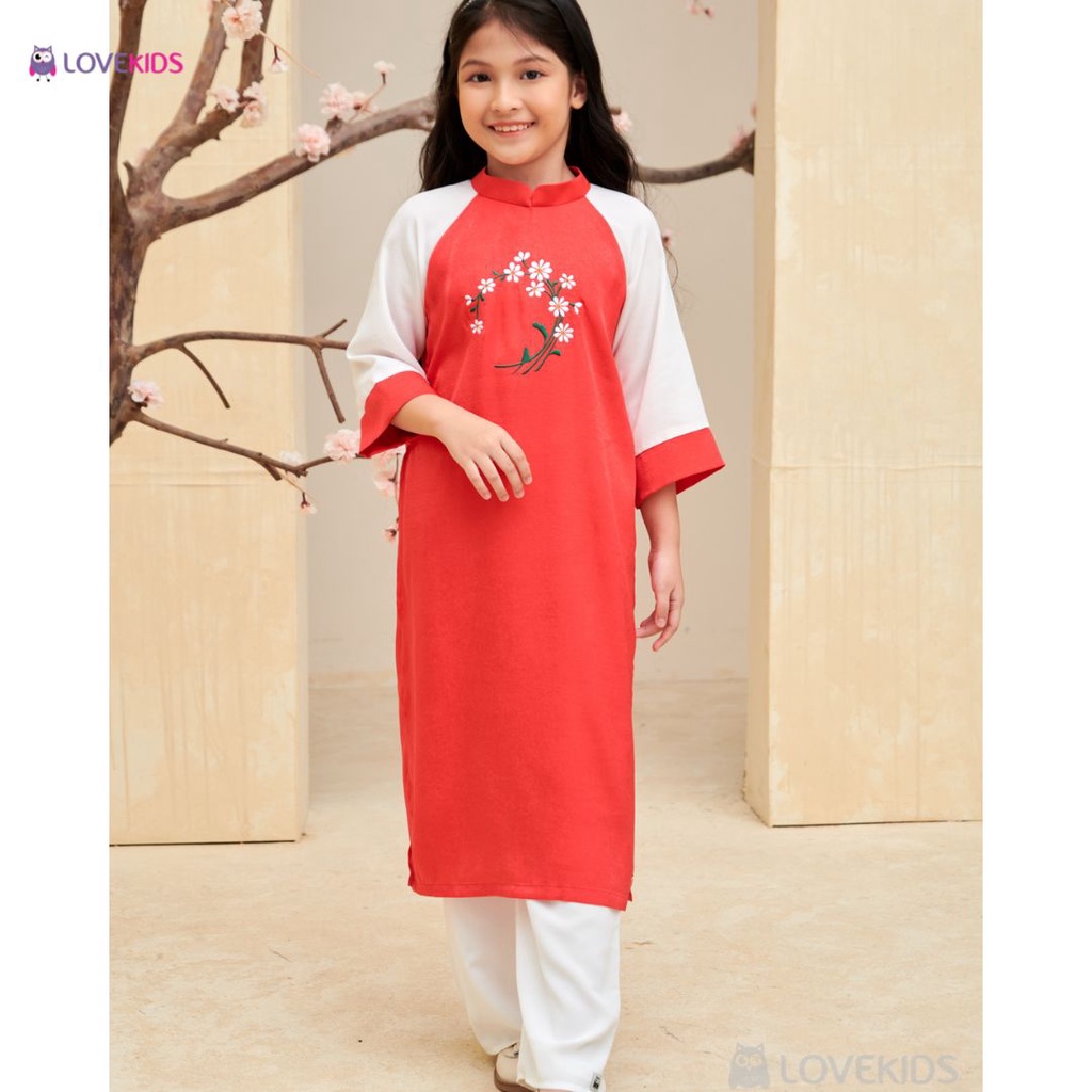 Áo Dài Bé Gái Lovekids, Daisy 03