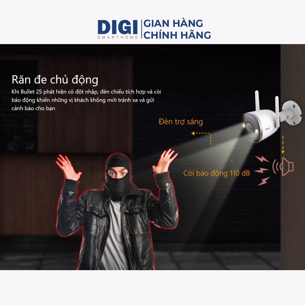 [FREESHIP] Camera Wifi IMOU F26FEP 2M 1080p -Vỏ Sắt- Ban Đêm Có Màu- Đàm Thoại 2 Chiều- Góc Nhìn Siêu Rộng-Chính Hãng