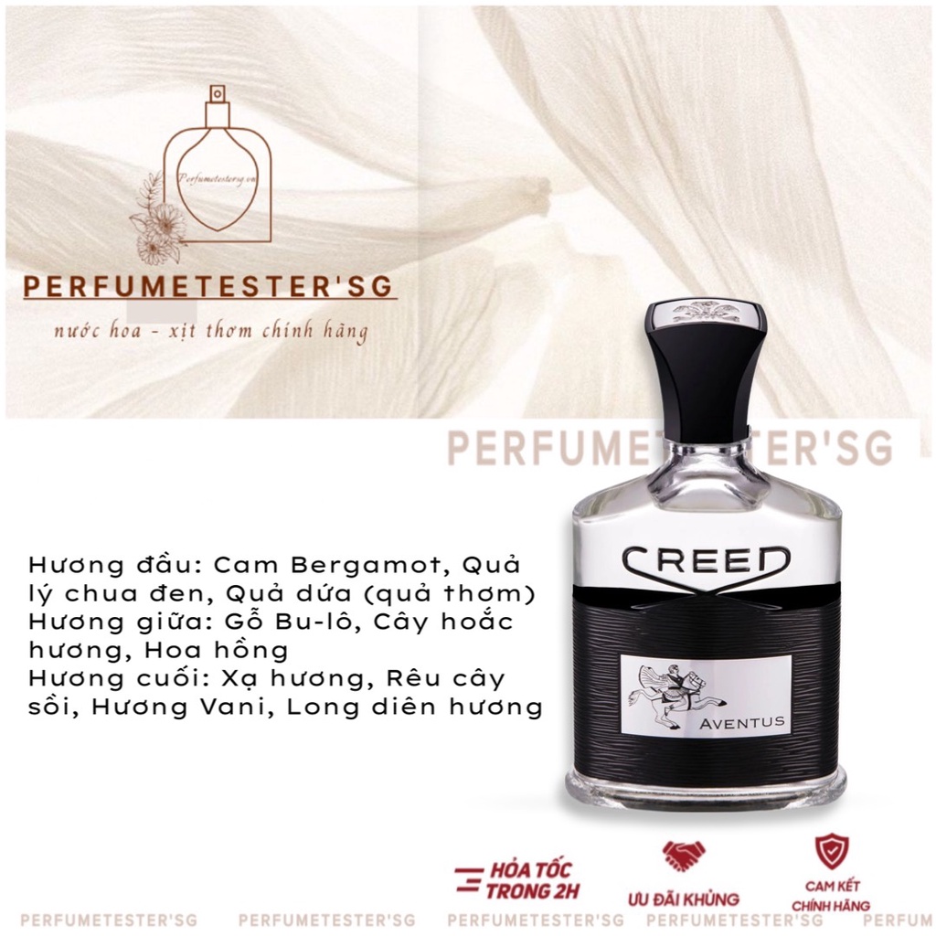 Nước hoa unisex  CREED AVENTUS -𝒑𝒆𝒓𝒇𝒖𝒎𝒆𝒕𝒆𝒔𝒕𝒆𝒓