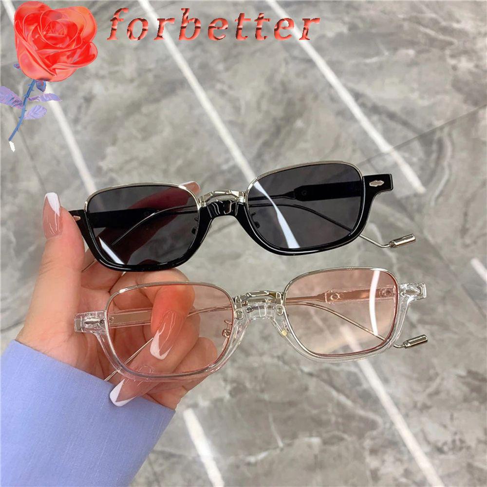 Kính mát nửa gọng cá tính phong cách retro độc đáo đơn giản nhiều màu thời trang hip hop dành cho nam nữ