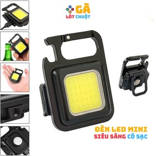 Đèn Pin LED COB Mini công suất 800 Lumens, có móc khóa, nam châm sử dụng đa dụng - GÀ LÓT CHUỘT