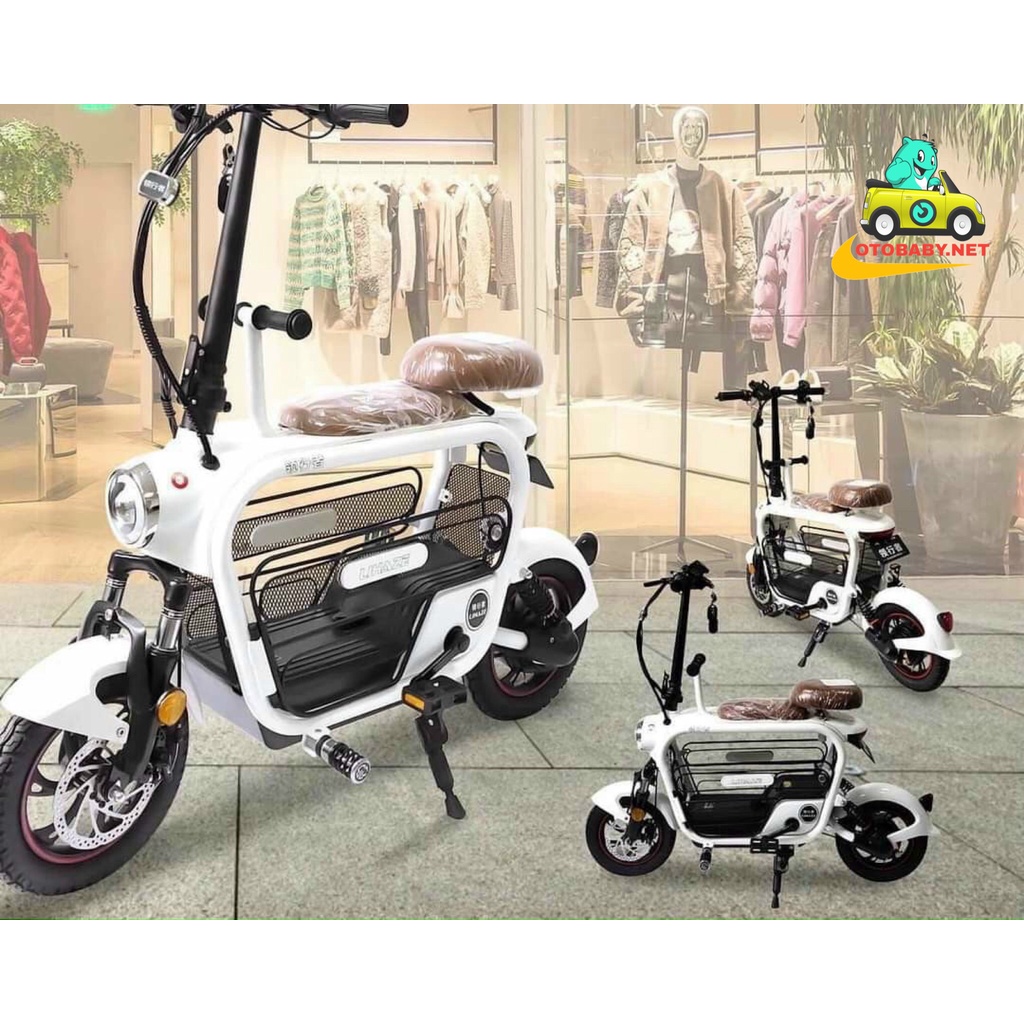 Xe đạp điện mini 2 yên 3 yên hotgirl gấp gọn cao cấp thương hiệu LIHAZE