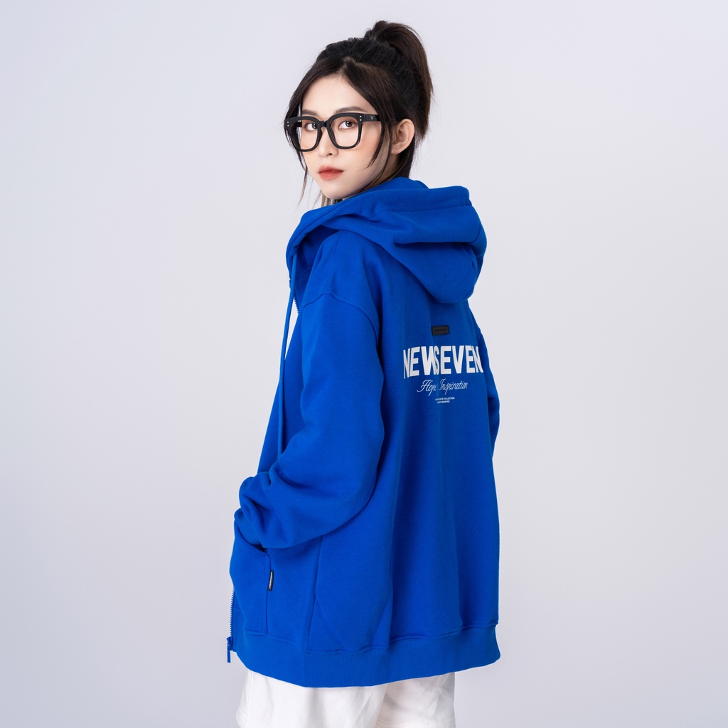 Áo Hoodie Zip NEWSEVEN Signature Basic