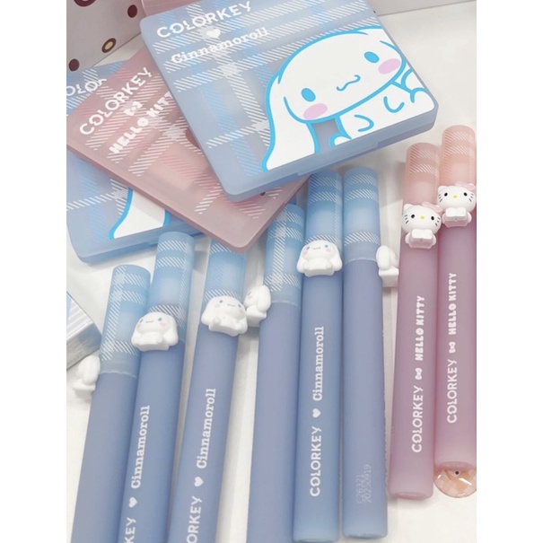 Son Kem COLORKEY x Cinnamoroll x Hello Kitty Mịn Mượt Như Nhung