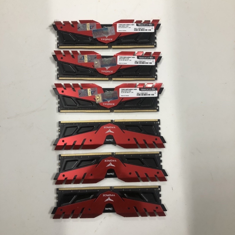 Ram DDR4 Team 8G/2400 T-Force Dark