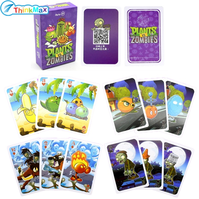 Thinkmax Hộp thẻ bài THINKMAX nhân vật game Plants vs Zombies làm bộ sưu tập trang trí